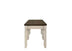 ACME Fedele Bench, Weathered Oak & Cream Finish 77193 - Minihomy