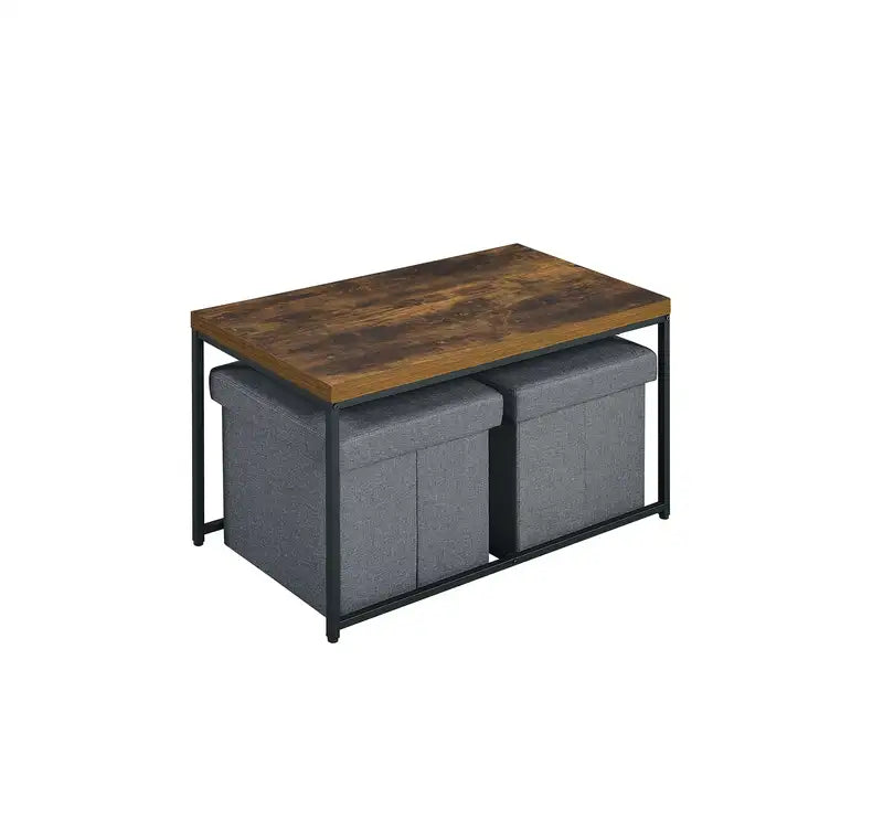 Murph 35" Weathered Oak Coffee Table Set (3 Pieces)