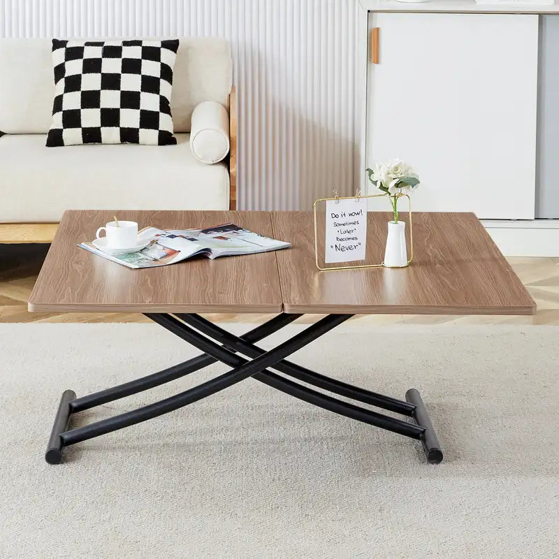 Modern Minimalist Multi-Function Lift Table: Dressing Table, Coffee Table, More