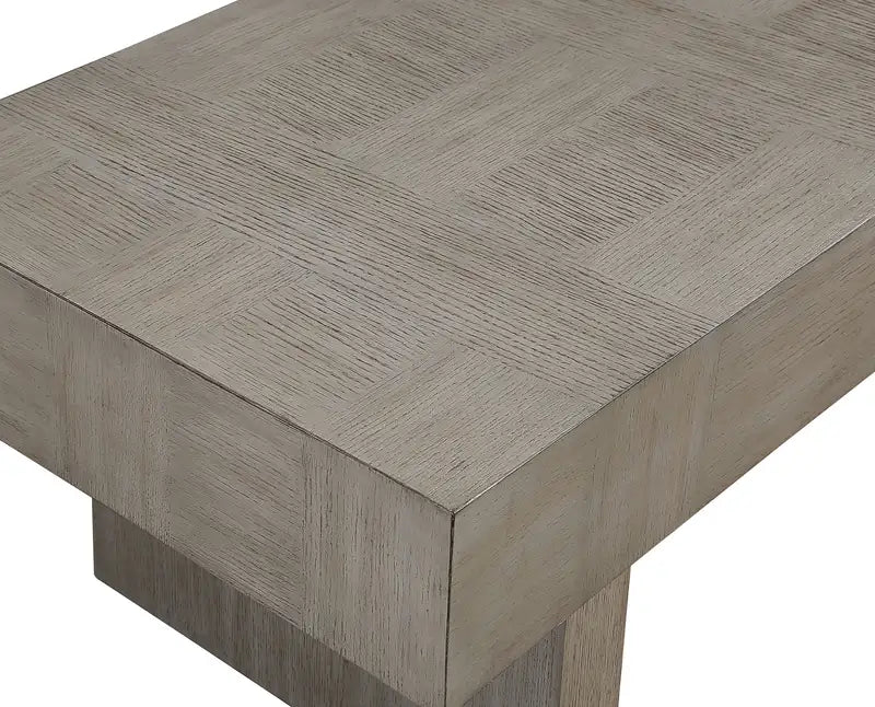 Modern Brown & Gray Wooden Coffee Table for Living Room