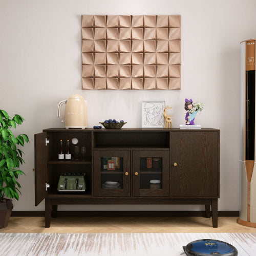 Sideboard Buffet Console Table with Adjustable Shelves - Media Cabinet