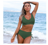 Twist Bikini Women High Waist Swimsuit Summer Beach Clothes