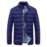 Elevate Your Style with the Men's Middle-Aged Youth Stand-Collar Padded Short Jacket