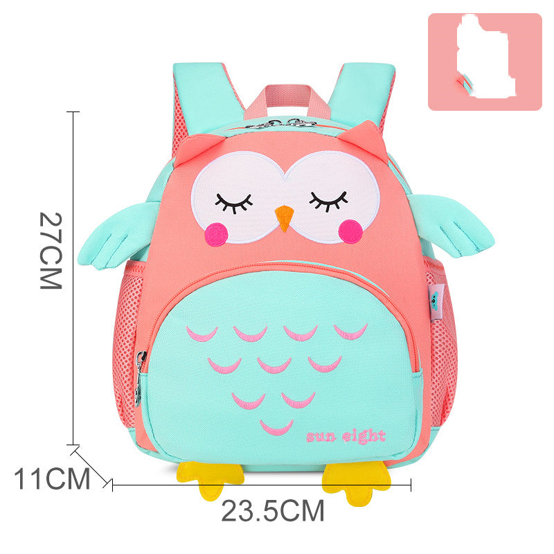 Cute Cartoon Shoulders Baby Lightweight Backpack Elementary School Schoolbag