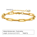 Ornament Extended Stainless Steel Bracelet Gold