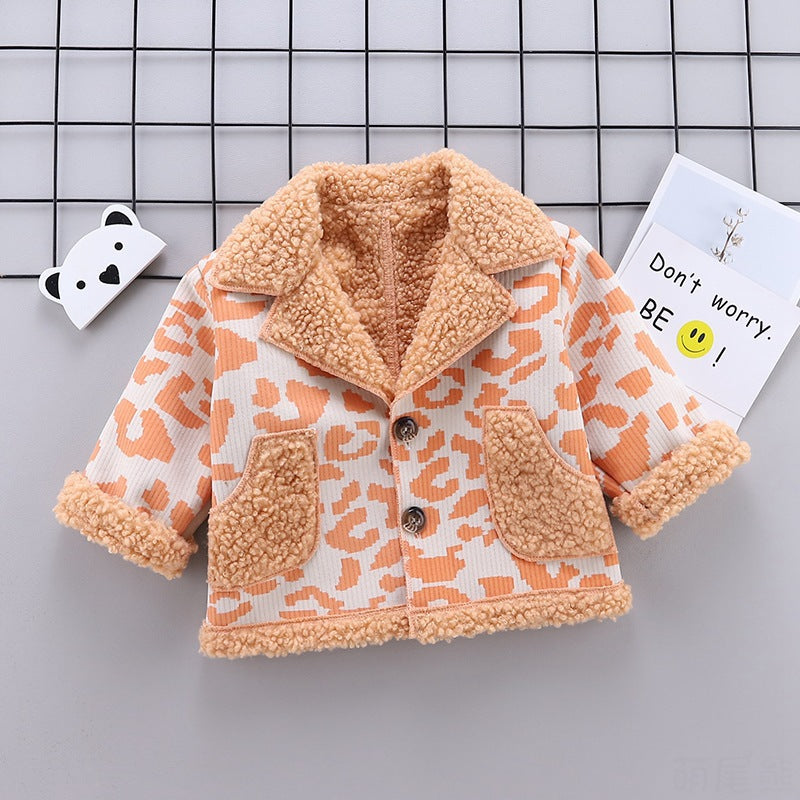Boys and girls foreign style coat warm jacket