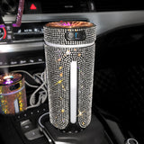 Luxury Diamond Car Humidifier: LED Light, Air Purifier, Aromatherapy Diffuser, Car Accessories - Minihomy