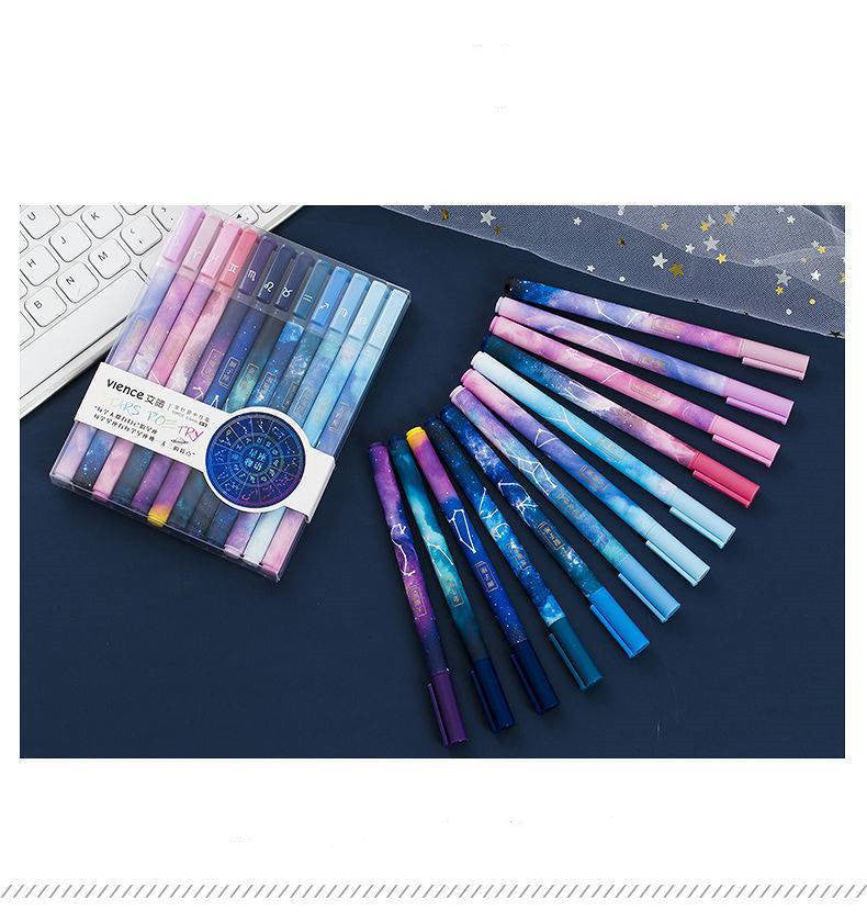 Twelve Constellation Pen Bright Star Pen Zodiac Ballpoint Pen