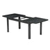 9 Piece Rustic Dining Table Set with Extendable Top, 6 Armless Chairs & 2 Arm Chairs, Black - Minihomy