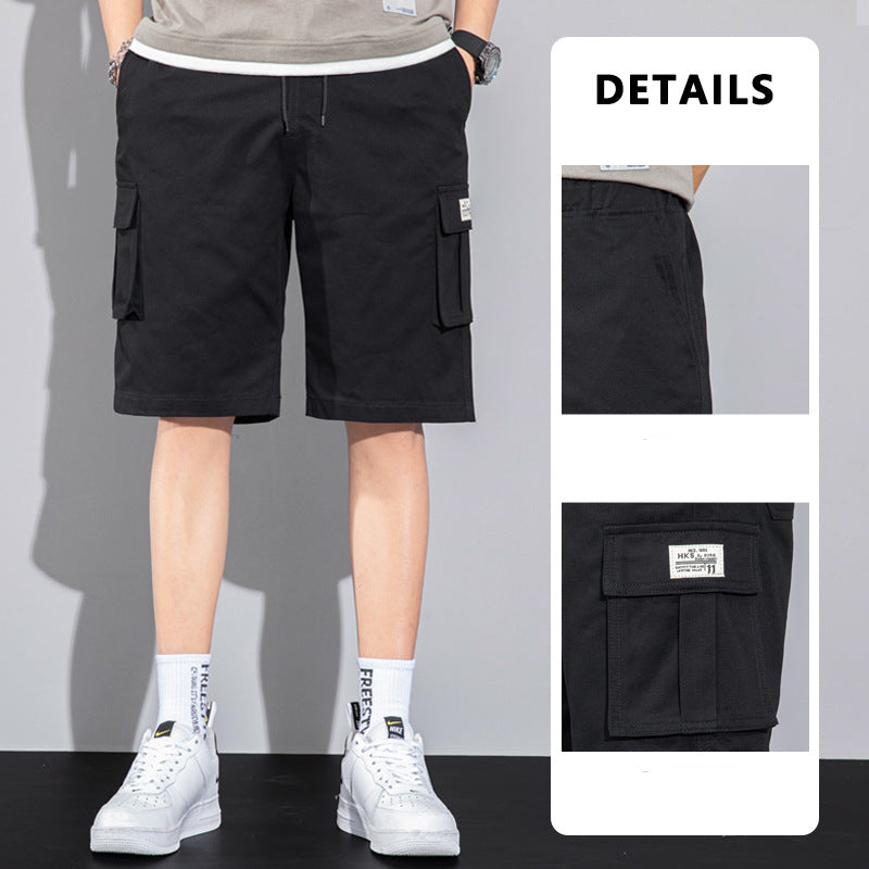 Casual Drawstring Cargo Shorts With Multi Pocket Summer Outdoor Men's Beach Pants: Your Essential Summer Companion