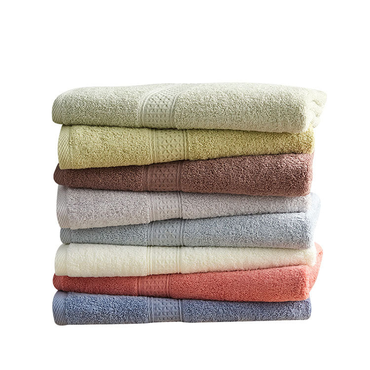 Minimalist Style Square Towel Set Pure Cotton