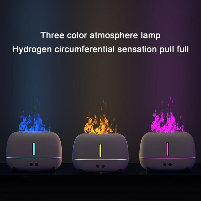 Flame Humidifier & Essential Oil Diffuser - Upgraded Fireplace Aroma USB