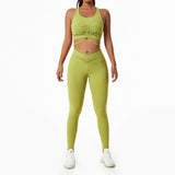 Women's Gym Drawstring Lapel Sports Fitness Clothes
