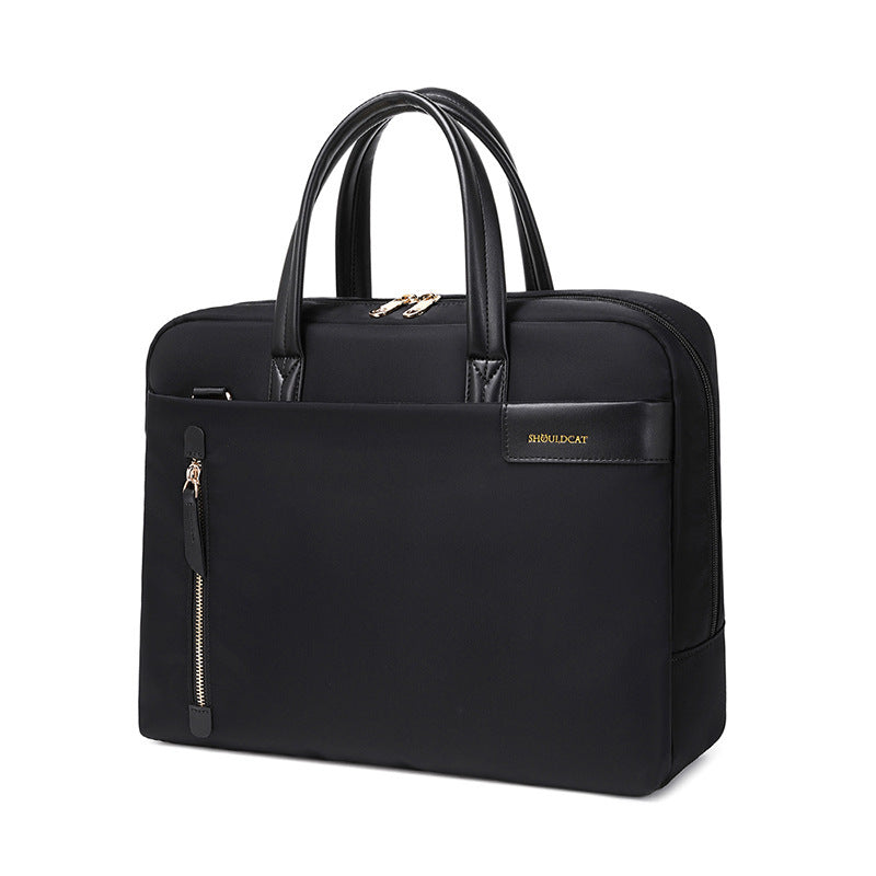 Business Women's Retro Briefcase Nylon Laptop Bag