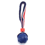 Interactive Dog Toy Ball - Teether with Rope for Chewing, Training & Fun