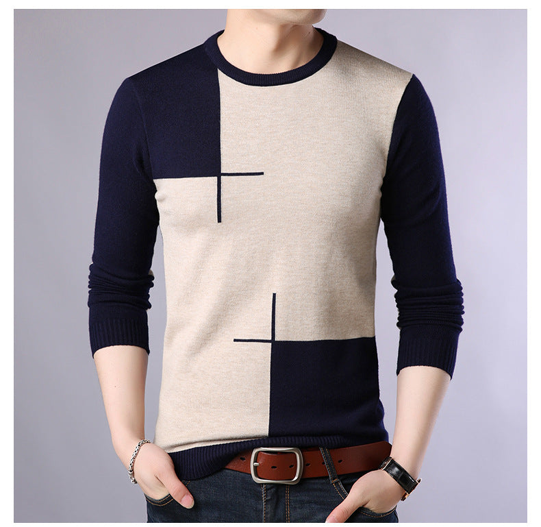 Pullover Crew Neck Sweater for Men