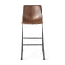 Cedric Vintage Brown Faux Leather Bar Stools (Set of 2) - 30" Tall - Minihomy