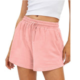 Women's Casual Exercise Elastic Running High Waist Shorts