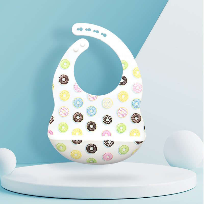 Baby Feeding Newborn Cartoon Aprons Adjustable Baby Bibs Burp Cloth