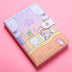 Cute Magnetic Buckle Notebook - Small White Bear & Hippo Design - Portable Journal for Girls - Minihomy