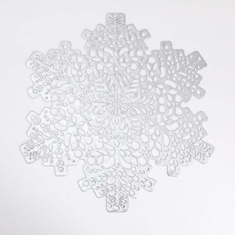 Spruce Up Your Space with Festive Flair: Snowflake PVC Placemats