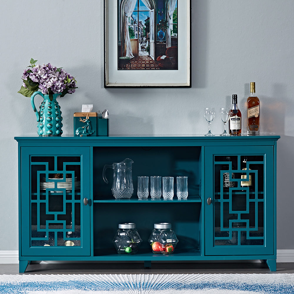 60 Inch Sideboard Buffet Table with Storage Cabinet