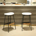 Modern Bar Stools Set of 2 | Comfortable & Stylish Counter & Bar Height Upholstered Backless Kitchen Dining Room Chairs - Minihomy