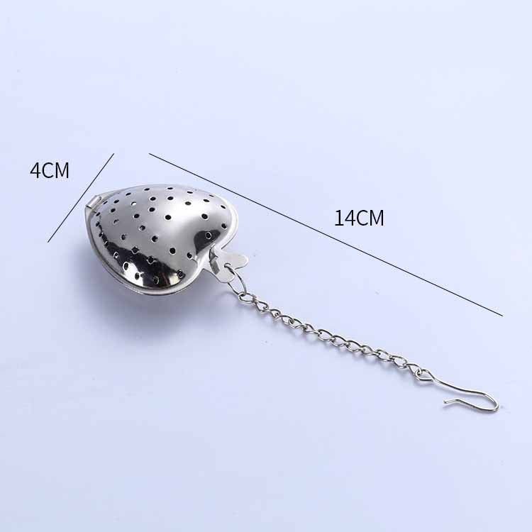 Brew the Perfect Cup Every Time with this Heart-Shaped Stainless Steel Tea Strainer