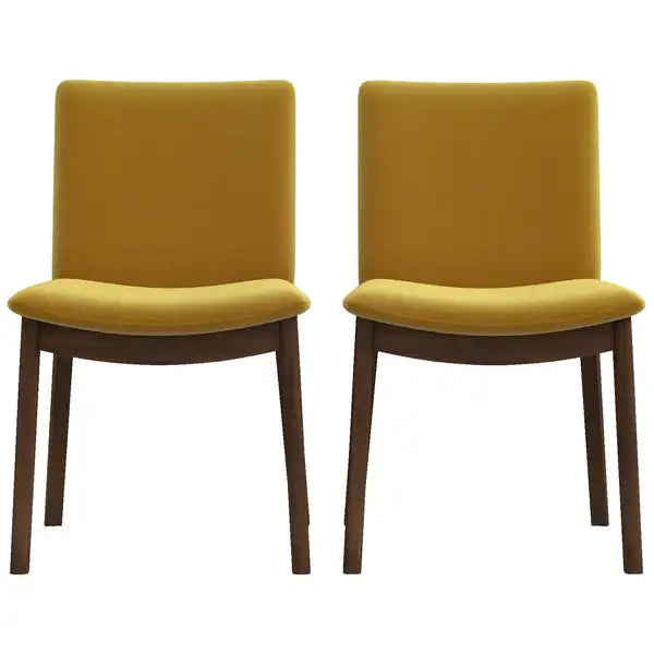 Laura Mid-Century Modern Dining Chairs (Set of 2) - Solid Wood