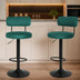 Modern Bar Stools Set of 2: Adjustable Swivel Counter Height Chairs - Minihomy