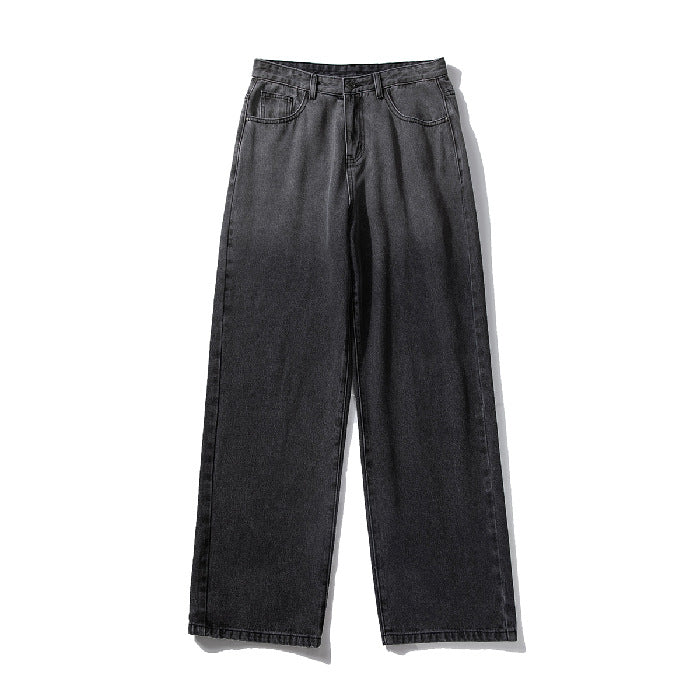 Men's Casual Straight Loose-fitting Jeans