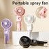 Portable Handheld Spray Fan: 4-Speed Misting Fan for Summer Cooling & Outdoor Use (USB Rechargeable) - Minihomy