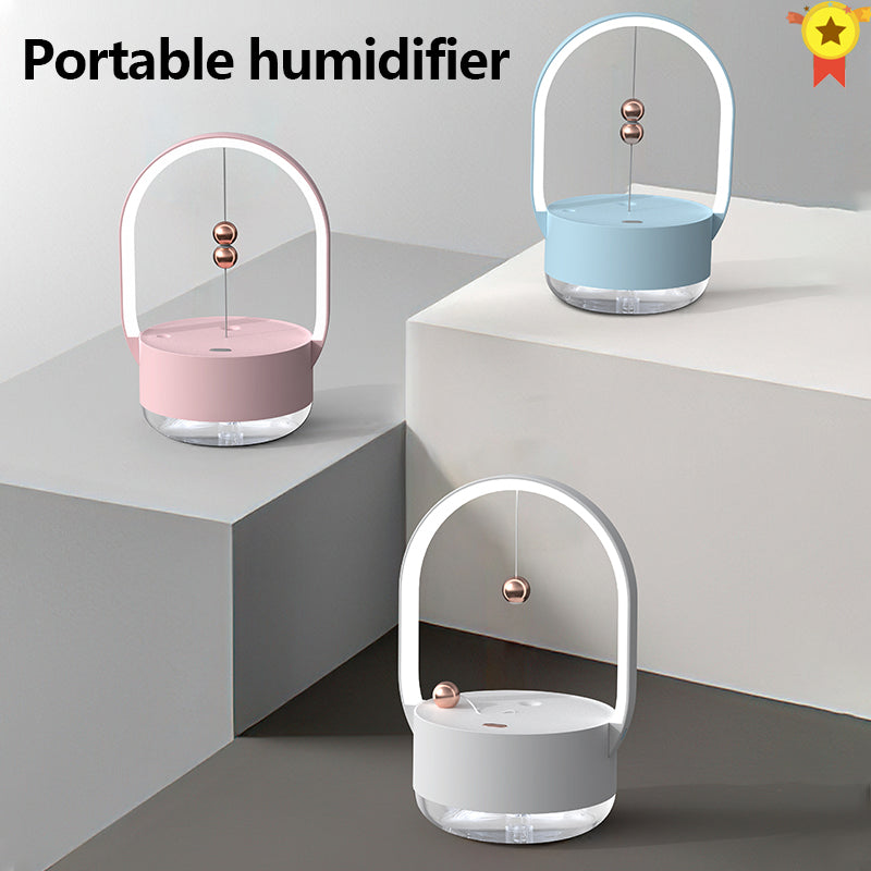 Portable Mini USB Humidifier - Aromatherapy Air Purifier with LED Mist Maker