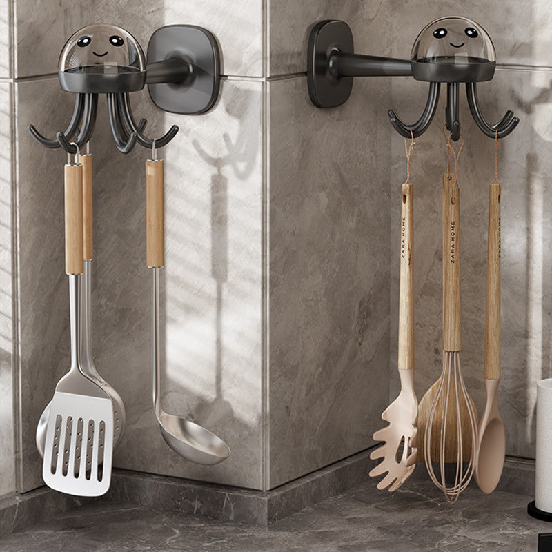 Powerful Multi-functional Six-claw Rotating Hook Rack - Kitchen Storage Gadgets - Organized Home Chefs