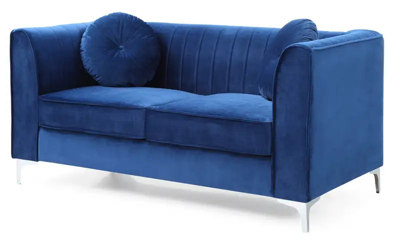 Navy Blue Loveseat: Modern & Stylish Sofa