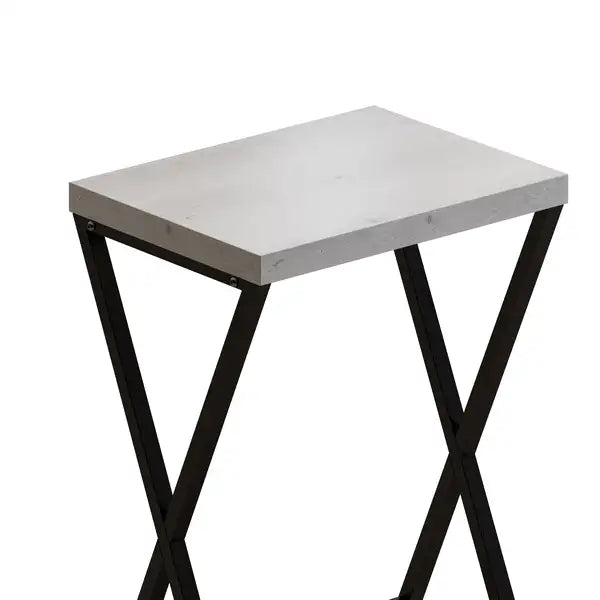 Modern Kitchen Dining Table Set with 3 Stools & X-Shaped Legs - Gray, Easy Assembly - Minihomy