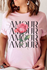 AMOUR ROSE Graphic T-Shirt