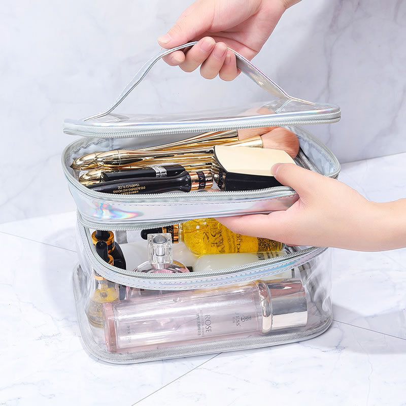 Clear Makeup Organizer Bag for Women - Travel & Home Storage