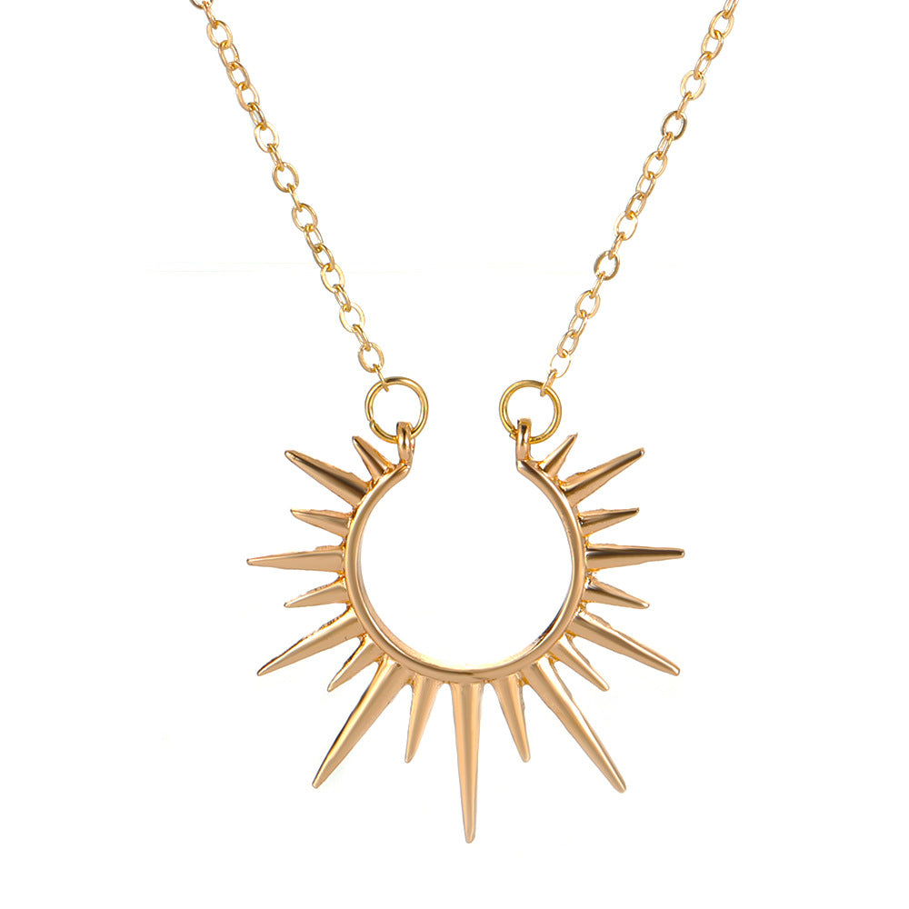 Sunflower Necklace Retro  Clavicle Chain Creative Jewelry Women