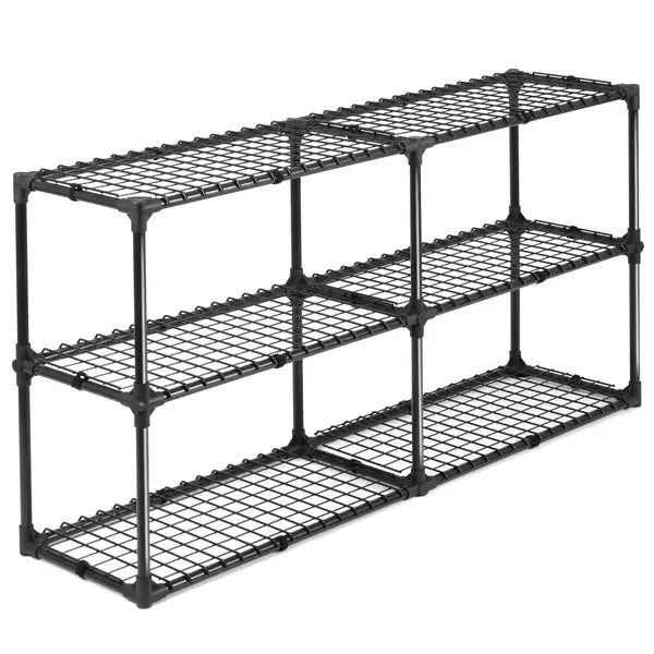 Heavy-Duty 3-Shelf Wire Rack (2-Pack) - Storage Organizer