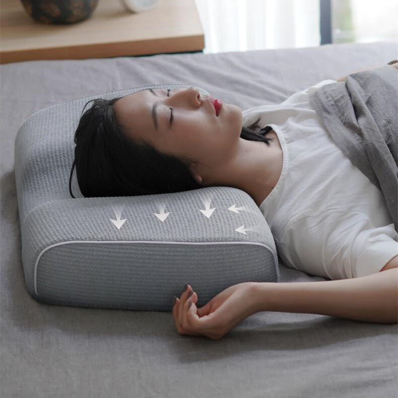 Memory Foam Massage Pillow - Neck Support for Better Sleep and Posture