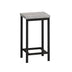 Modern Kitchen Dining Table Set with 3 Hanging Stools, Grey & Black - Minihomy