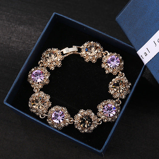 Super Flash Rhinestone Vintage Crystal Bracelet