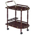 Merlot and Brass 2-shelf Serving Cart - Minihomy