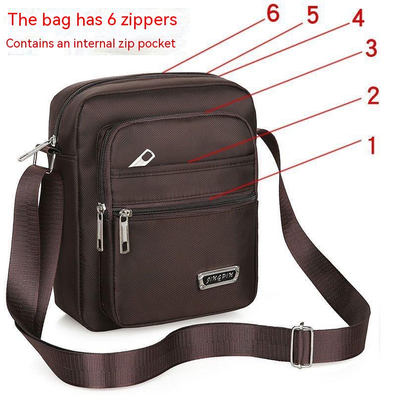 Large Capacity Multi-layer Waterproof Shoulder Crossbody Bag - Minihomy