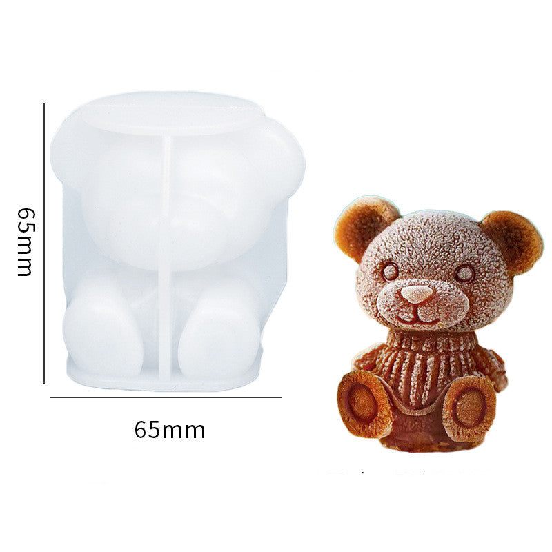 Silicone Mold Bear Shape Ice Cube Maker Chocolate Cake Mould