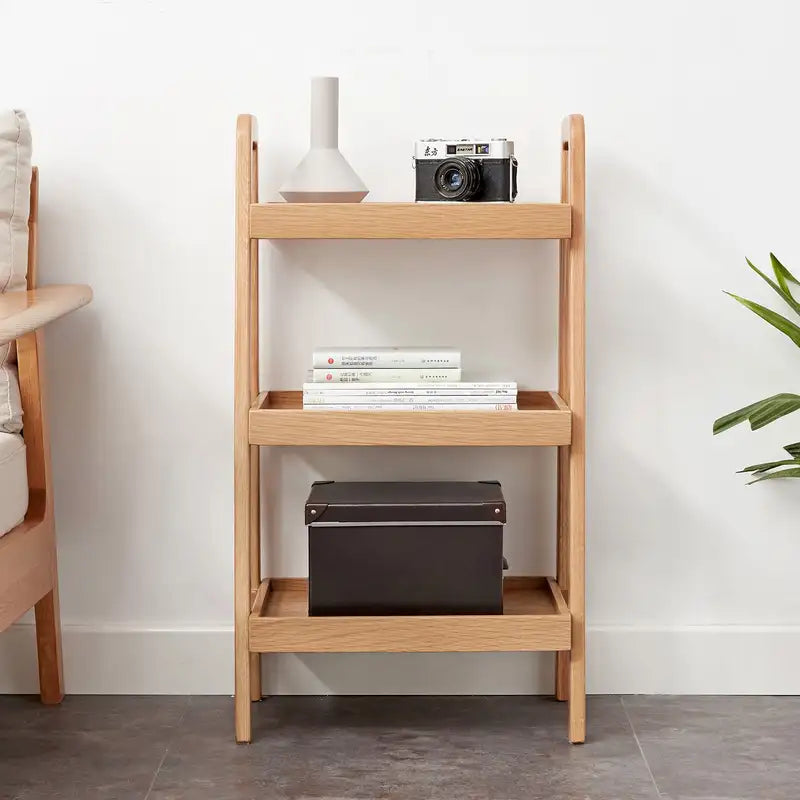 Beech Wood Shoe Rack Bench with 3-Tier Storage - Entryway, Bathroom, Living Room