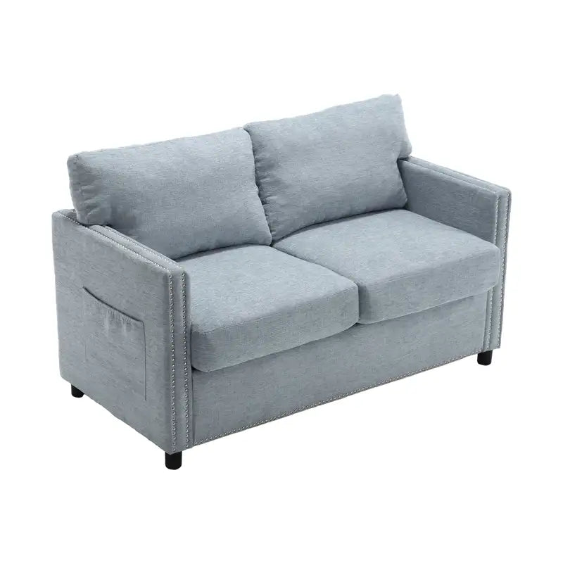 Modern Chenille Loveseat Sofa - 2-Seat Upholstered Couch