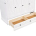 Pine Murphy Bed with Charging Station, Storage & Cube Cabinet - Full, White - Minihomy