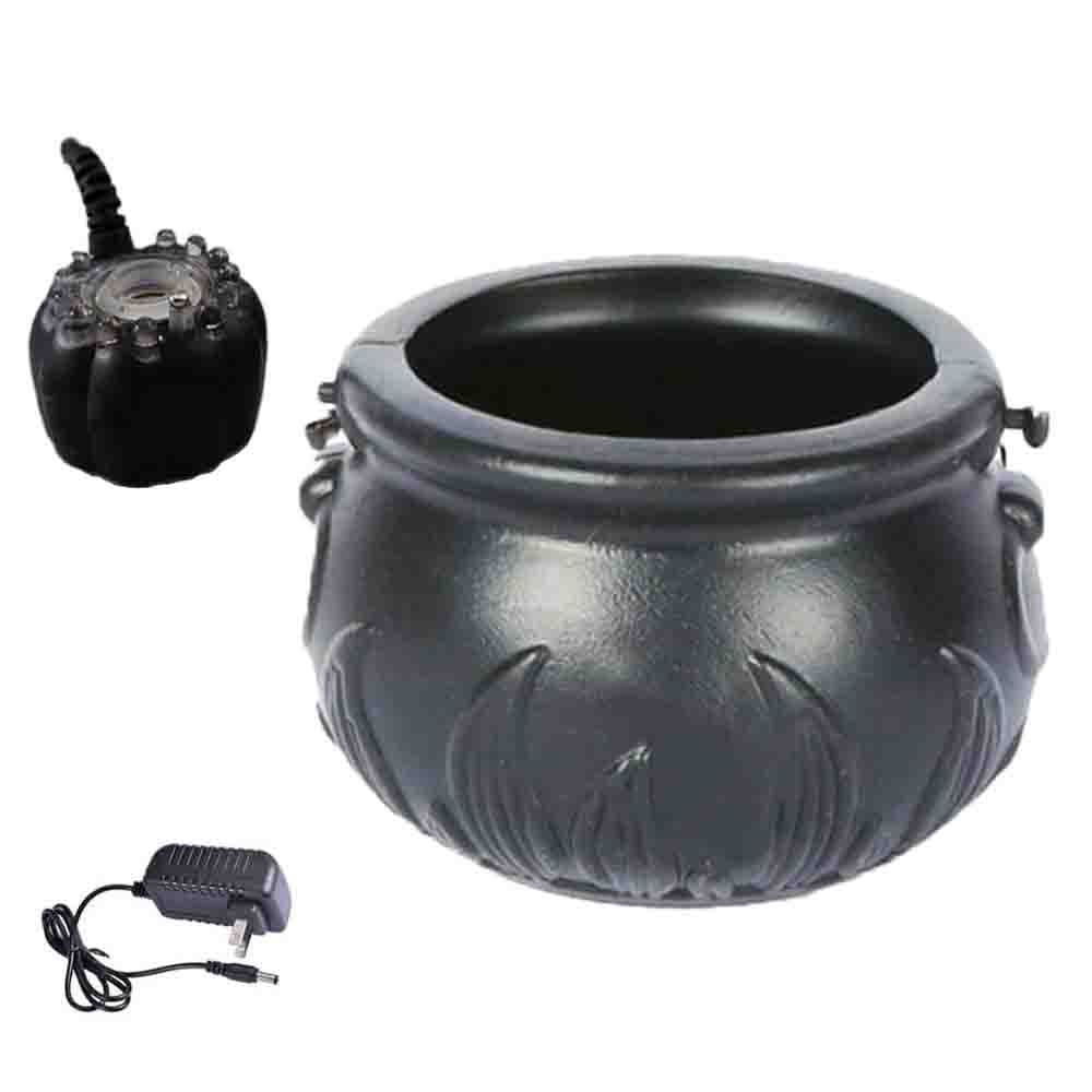 Halloween Pumpkin Smoke Witch Bucket Color Changing Lights - Minihomy